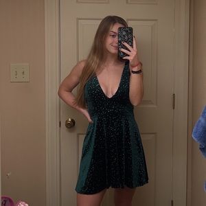 Dark Green Cocktail Dress